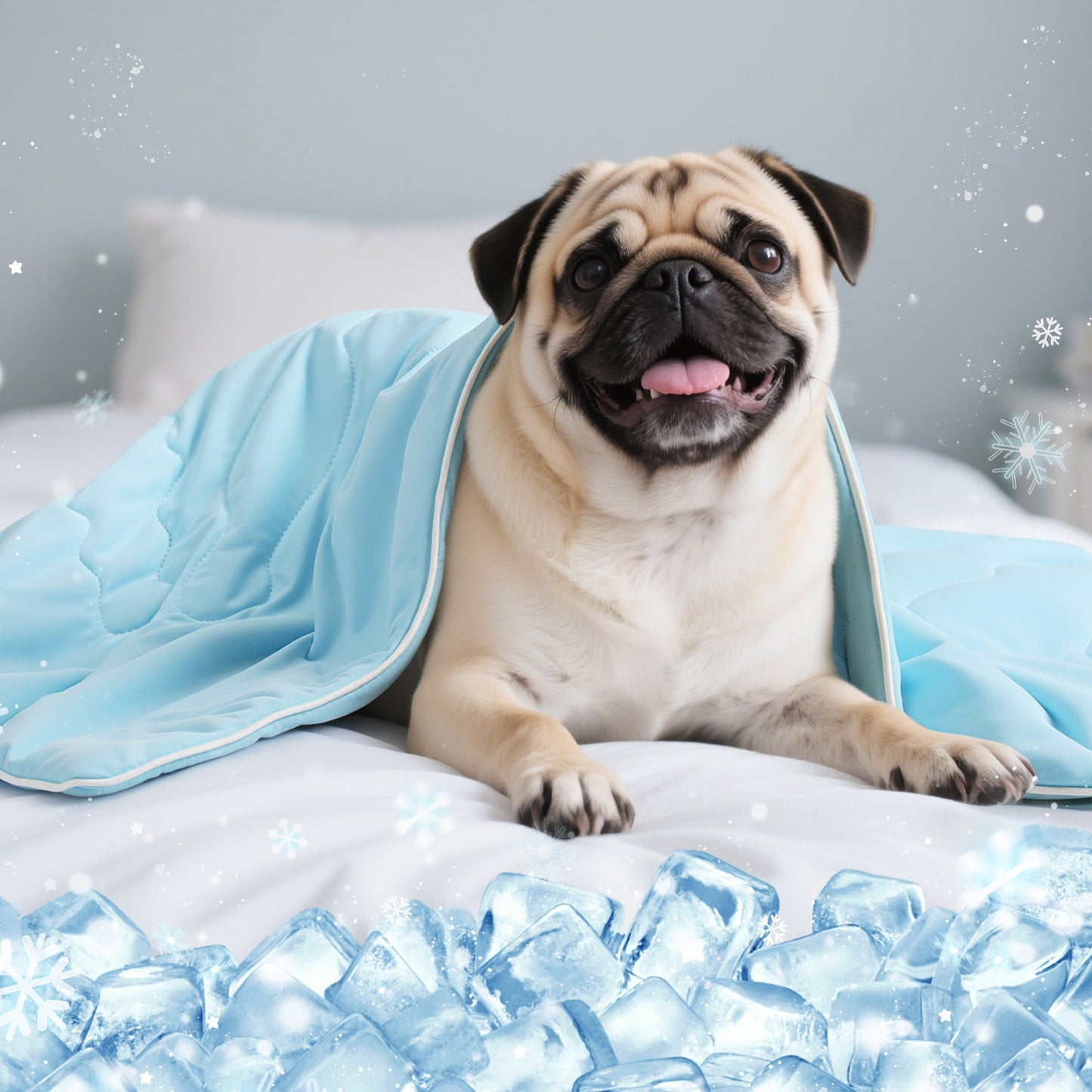 Pawaboo Cooling Dog Blanket, Washable Summer Quilt for Pets & Humans