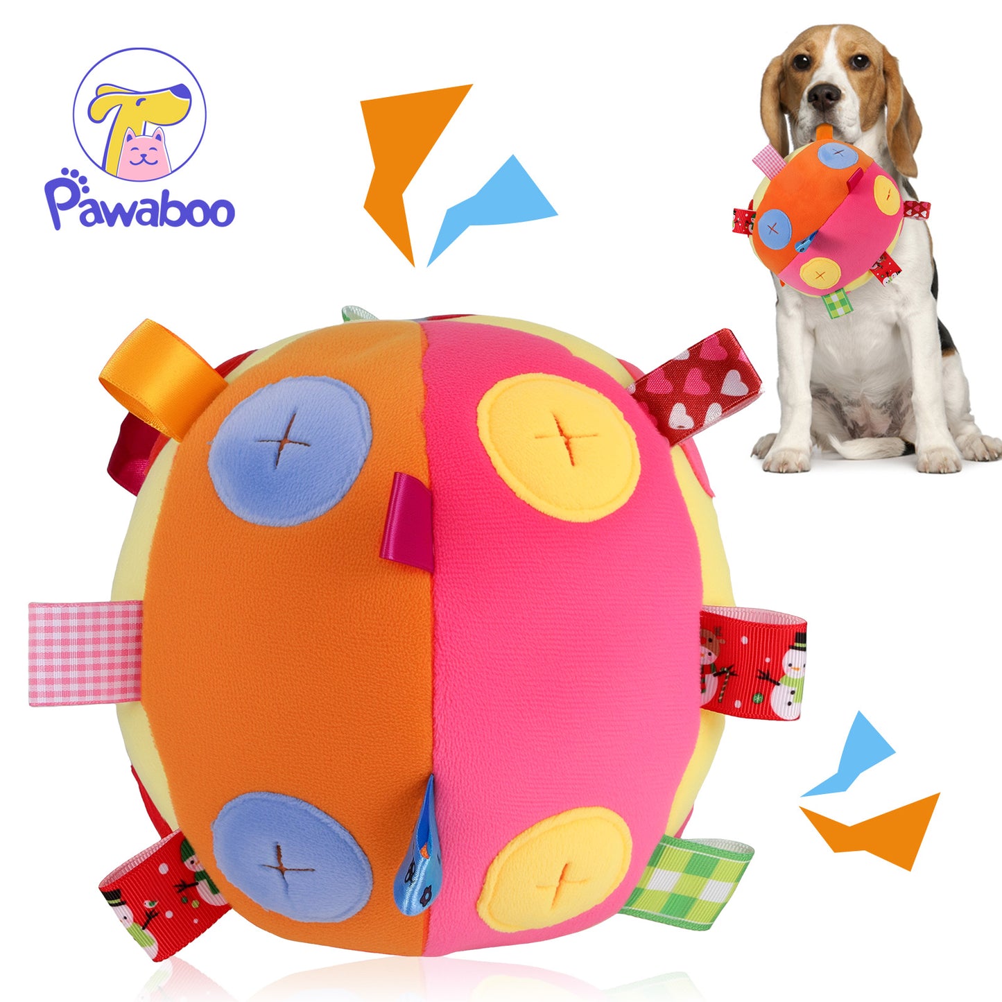 Pawaboo Dog Treat Ball, Snuffle Feeding Toy for Slow Eating