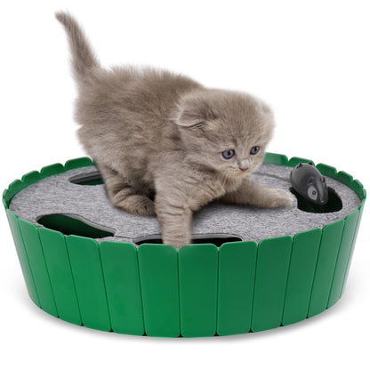 Pawaboo Automatic Hide-and-Seek Running Mouse with 2 Speed Modes, Safe & Durable