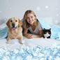 Pawaboo Cooling Dog Blanket, Washable Summer Quilt for Pets & Humans