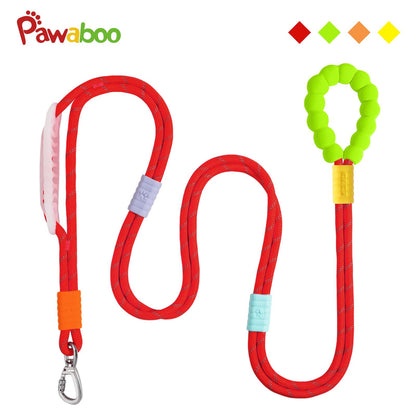 Pawaboo Hands Free Dog Rope Leash, Adjustable Waist , Crossbody Rope with Explosion-Proof Handle