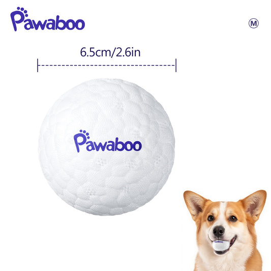 Pawaboo Dog Balls for Aggressive Chewers, Indestructible Teething Tennis Balls
