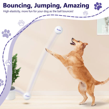 Pawaboo Dog Balls for Aggressive Chewers, Indestructible Teething Tennis Balls