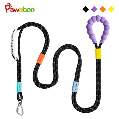 Pawaboo Hands Free Dog Rope Leash, Adjustable Waist , Crossbody Rope with Explosion-Proof Handle
