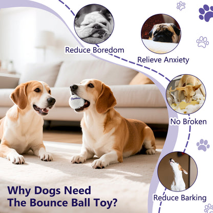 Pawaboo Dog Balls for Aggressive Chewers, Indestructible Teething Tennis Balls
