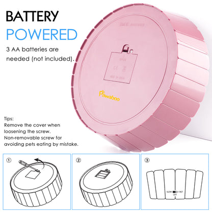 Pawaboo Automatic Hide-and-Seek Running Mouse with 2 Speed Modes, Safe & Durable