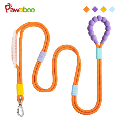 Pawaboo Hands Free Dog Rope Leash, Adjustable Waist , Crossbody Rope with Explosion-Proof Handle