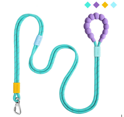 Pawaboo Hands Free Dog Rope Leash, Adjustable Waist , Crossbody Rope with Explosion-Proof Handle