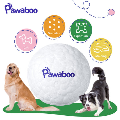 Pawaboo Dog Balls for Aggressive Chewers, Indestructible Teething Tennis Balls